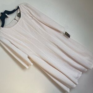 Taylor brand off white size 10 NWT 3/4 sleeve dress
